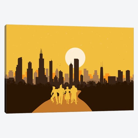 Chicago of Oz Canvas Print #SKW47} by SKYWORLDPROJECT Canvas Wall Art