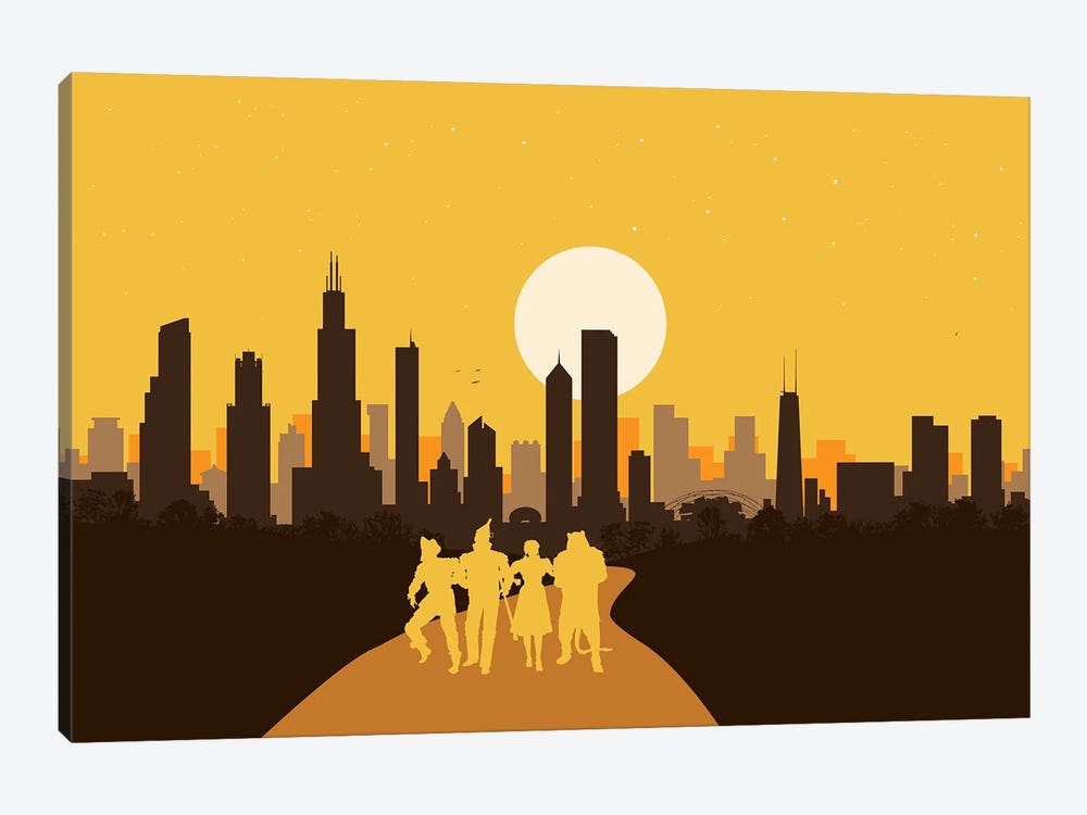 Chicago of Oz by SKYWORLDPROJECT 1-piece Canvas Wall Art