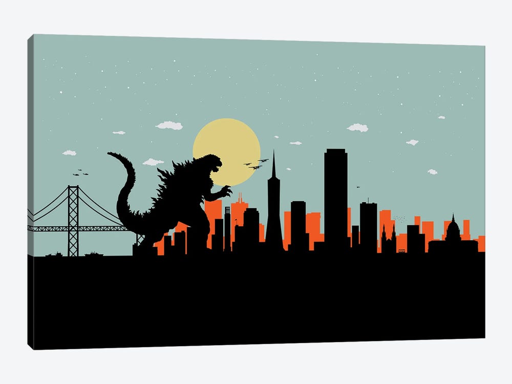 San Francisco Monster by SKYWORLDPROJECT 1-piece Canvas Wall Art