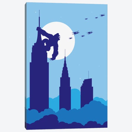 Empire State King Canvas Print #SKW50} by SKYWORLDPROJECT Canvas Wall Art