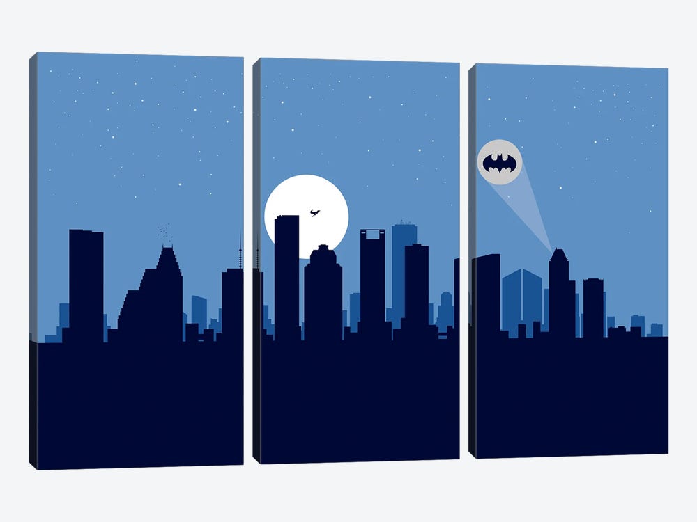 Houston Justice by SKYWORLDPROJECT 3-piece Canvas Art Print