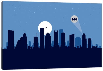 Houston Justice Canvas Art Print - Batman