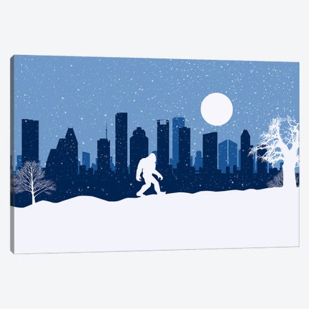 Houston's Bigfoot Canvas Print #SKW52} by SKYWORLDPROJECT Canvas Artwork
