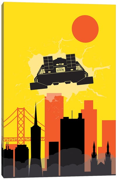 Back to San Francisco Canvas Art Print - Back to the Future
