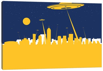 Indianapolis UFO Canvas Art Print - SKYWORLDPROJECT