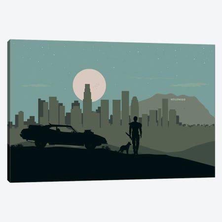 L.A. Warrior Canvas Print #SKW57} by SKYWORLDPROJECT Canvas Art Print