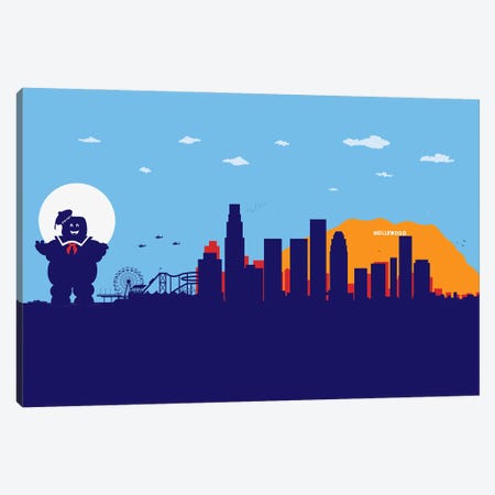 L.A. Sweet Ghost Canvas Print #SKW59} by SKYWORLDPROJECT Canvas Artwork