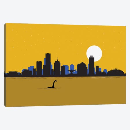 Milwaukee visitor Canvas Print #SKW67} by SKYWORLDPROJECT Canvas Artwork