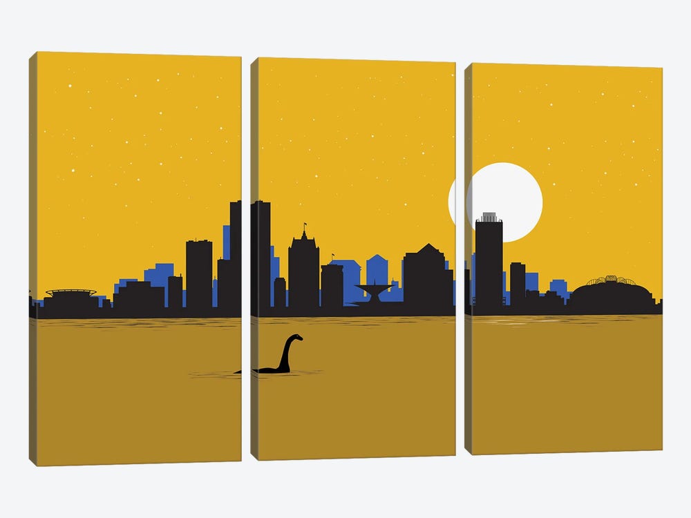 Milwaukee visitor by SKYWORLDPROJECT 3-piece Canvas Artwork