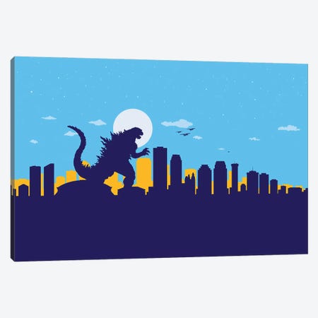 New Orleans Monster Canvas Print #SKW74} by SKYWORLDPROJECT Canvas Print