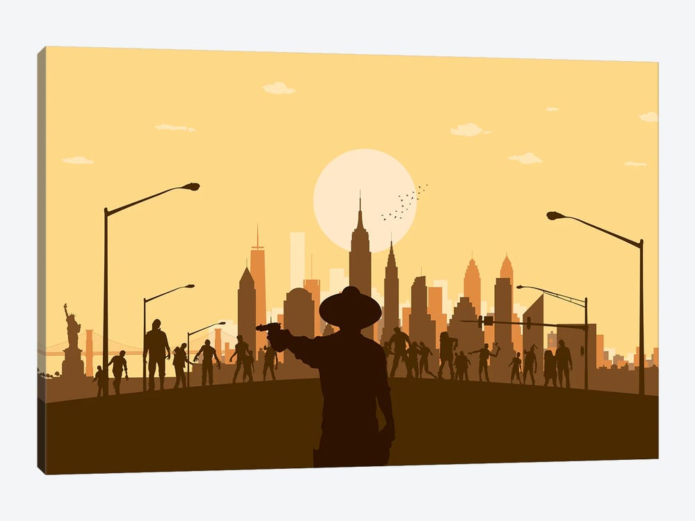 New York Zombies by SKYWORLDPROJECT 1-piece Canvas Artwork