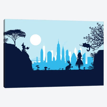 Alice in New York Canvas Print #SKW79} by SKYWORLDPROJECT Canvas Art