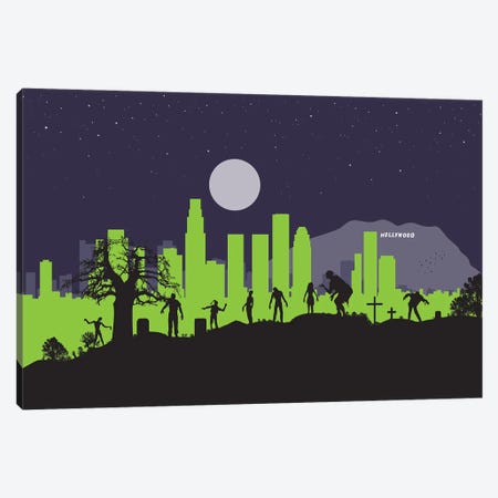 L.A. Zombies Canvas Print #SKW80} by SKYWORLDPROJECT Canvas Print