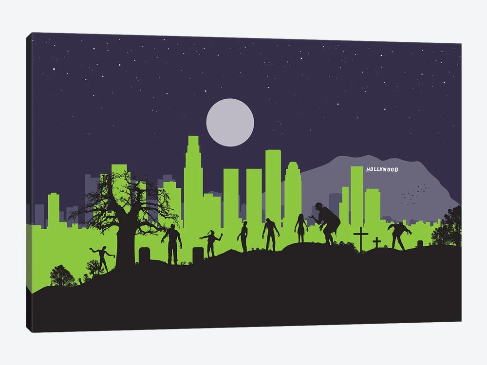 L.A. Zombies by SKYWORLDPROJECT 1-piece Canvas Art Print