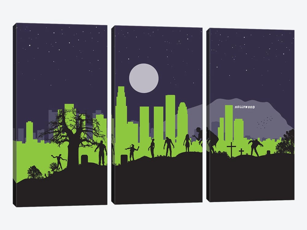 L.A. Zombies by SKYWORLDPROJECT 3-piece Art Print
