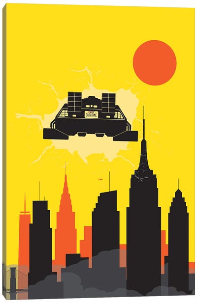 Back to New York Canvas Art Print - Back to the Future