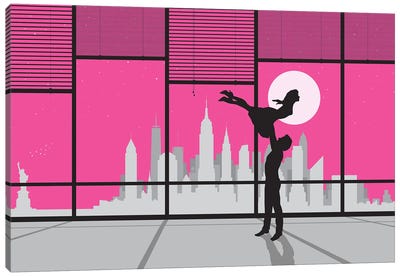 New York Dancing Canvas Art Print - Romance Movie Art