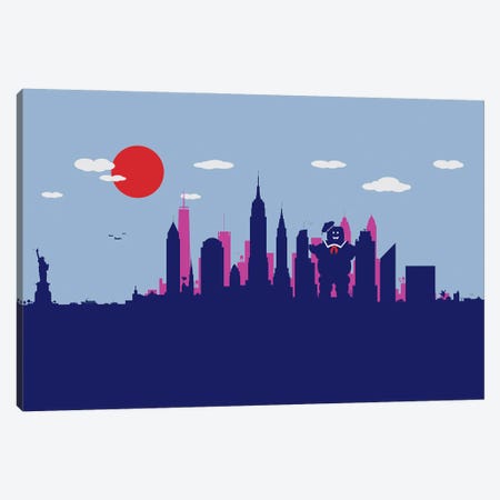 New York Sweet Monster Canvas Print #SKW89} by SKYWORLDPROJECT Canvas Print