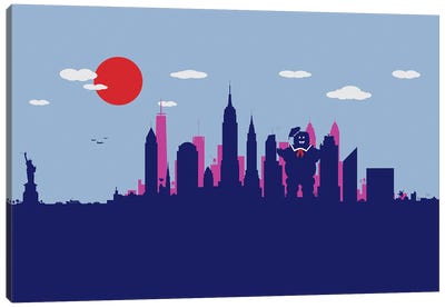 New York Sweet Monster Canvas Art Print - Ghostbusters