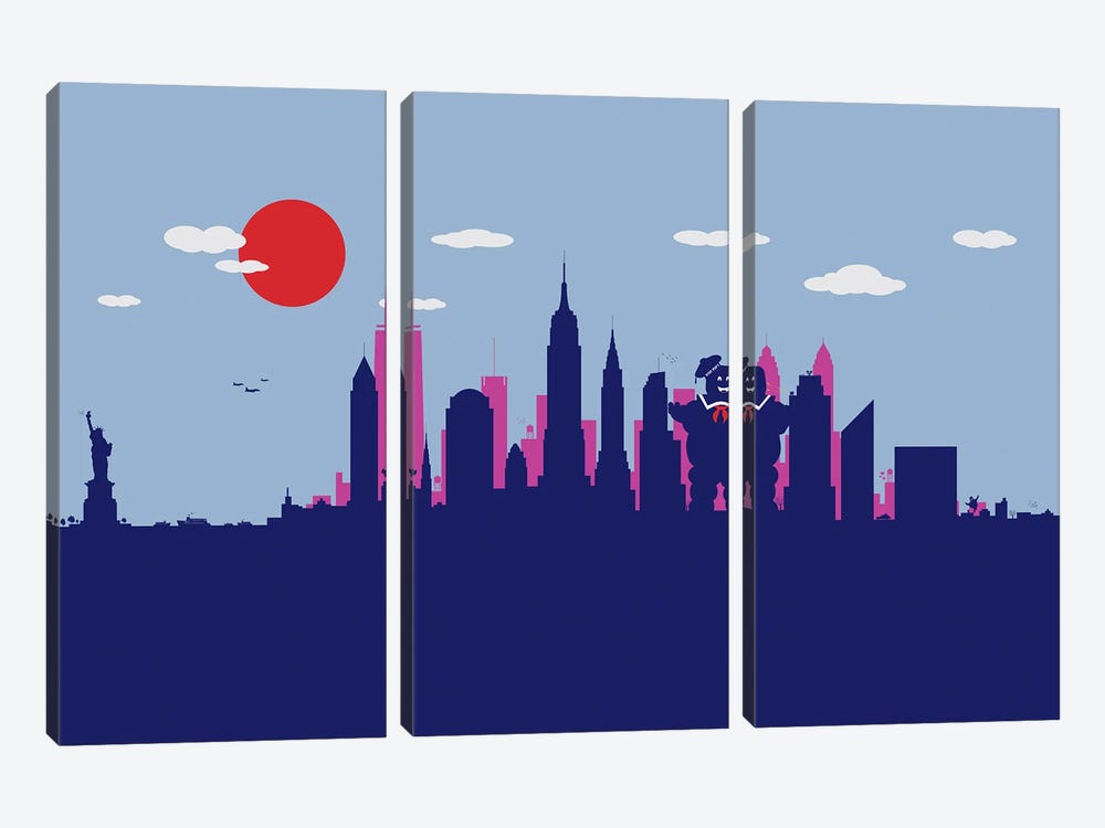 New York Sweet Monster by SKYWORLDPROJECT 3-piece Canvas Art