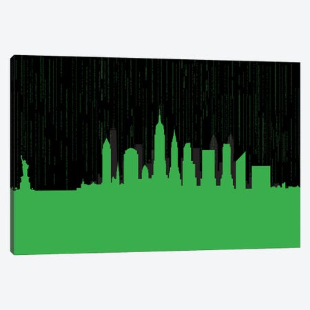 New York code Canvas Print #SKW93} by SKYWORLDPROJECT Canvas Artwork