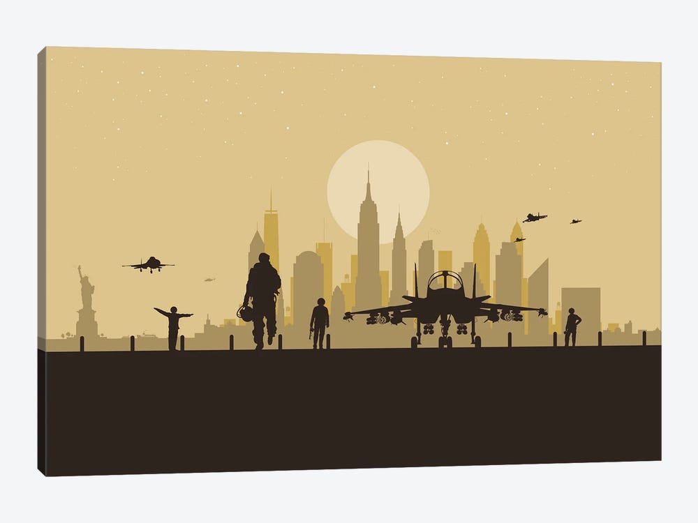 New York Air Force by SKYWORLDPROJECT 1-piece Canvas Artwork