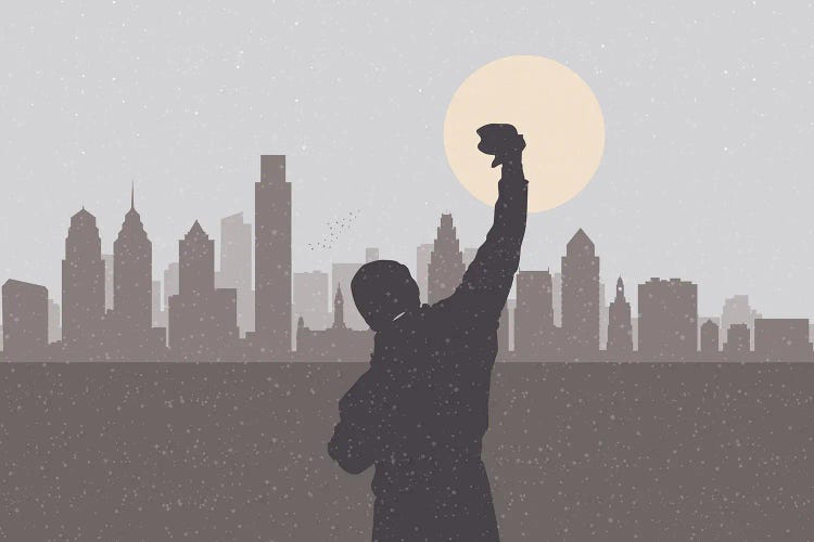 Philadelphia Hero by SKYWORLDPROJECT wall art