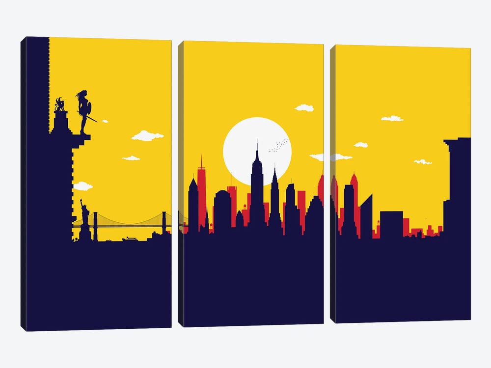 New York Wonder Protector by SKYWORLDPROJECT 3-piece Art Print