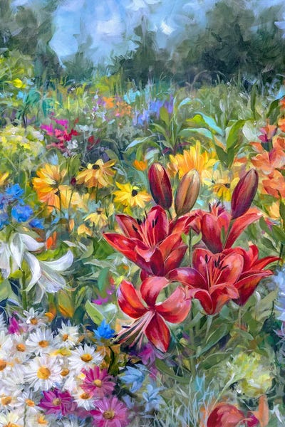 June Garden by Alissa Kari canvas print