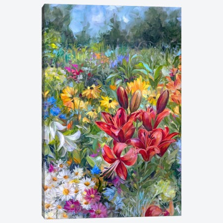 June Garden Canvas Print #SKX17} by Alissa Kari Canvas Artwork
