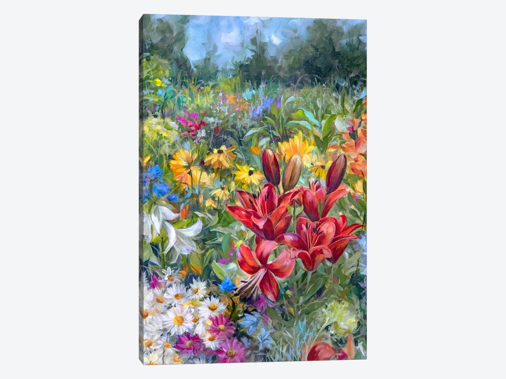 June Garden by Alissa Kari 1-piece Canvas Art Print