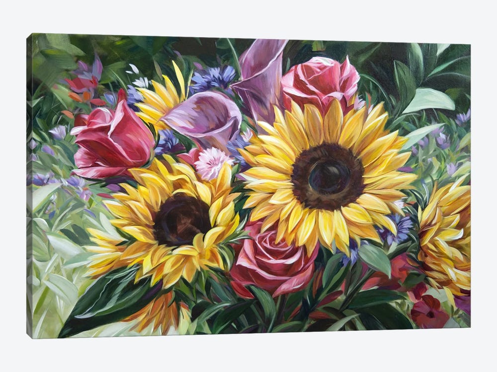 Sunflower Dreaming by Alissa Kari 1-piece Canvas Art Print