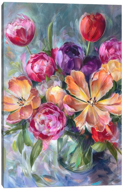 Tulip Season Canvas Art Print - Bouquet Art