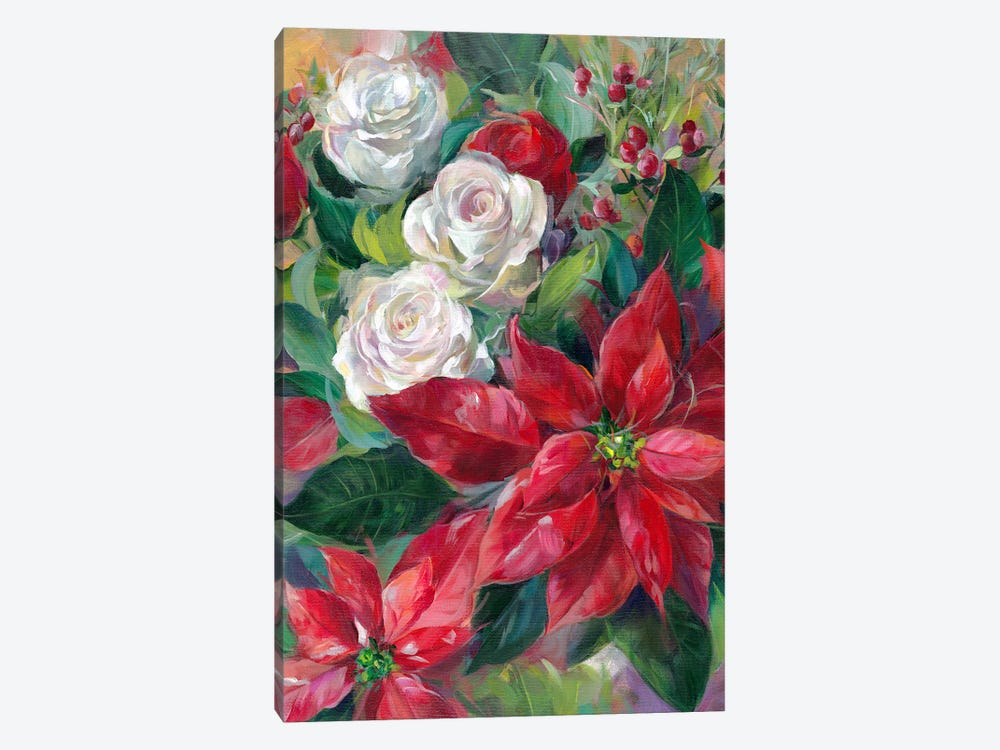 White And Red by Alissa Kari 1-piece Canvas Wall Art