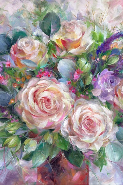 Fine Art Print: Blushing Roses by Alissa Kari