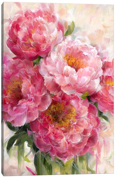 Coral Pink Canvas Art Print - Alissa Kari