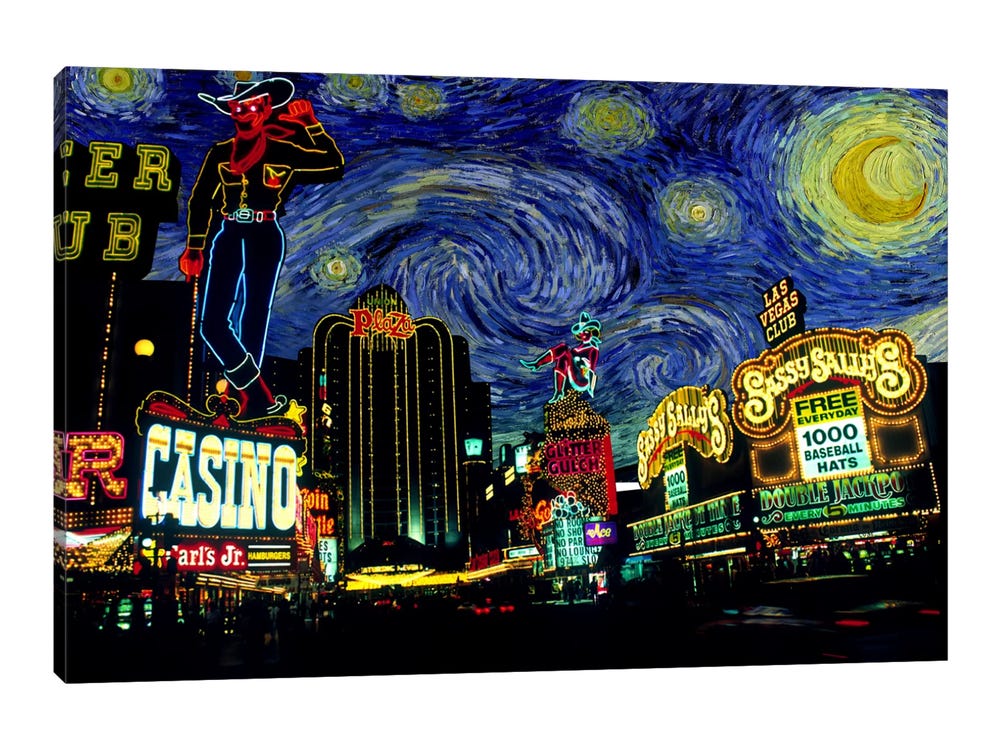 Las Vegas Nevada Skyline Art Print Las Vegas Painting Wall 