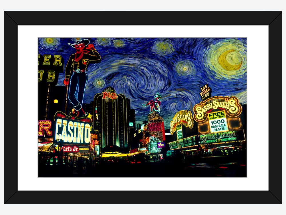 Las Vegas Nevada Skyline Las Vegas Painting Wall Art, Sport Art Prints –  UnixCanvas