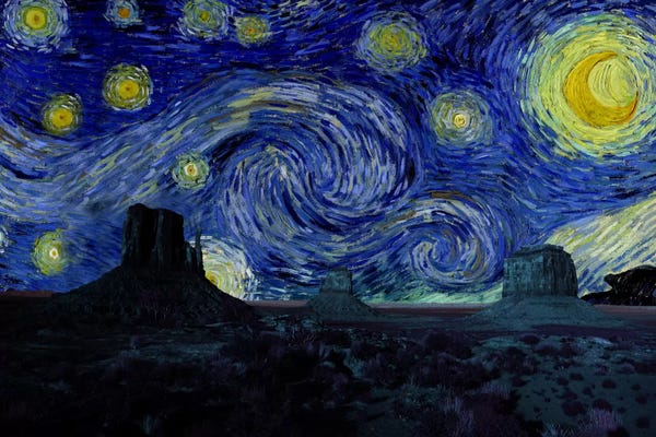 5by5collective: Phoenix, Arizona Mountain Starry Night Skyline by 5by5collective