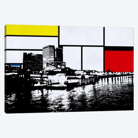 New Orleans, Louisiana Skyline with Primary Colors Background Canvas Print #SKY17} by Unknown Artist Canvas Art Print
