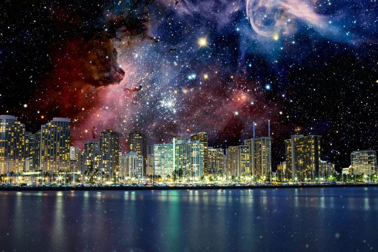 Honolulu, Hawaii Carina Nebula Skyline