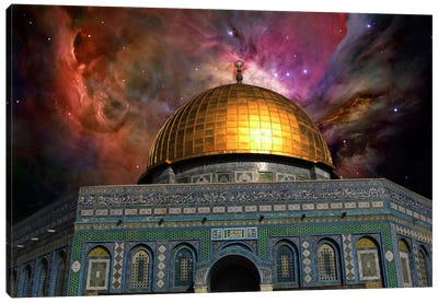 Jerusalem Orion Nebula Skyline Canvas Art Print - Israel