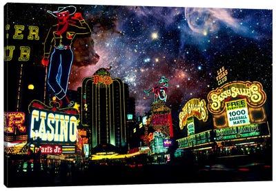 Las Vegas, Nevada Carina Nebula Skyline Canvas Art Print - Nebula Art