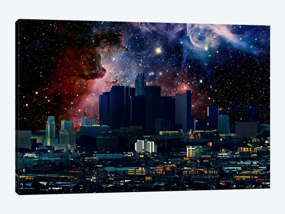 Los Angeles, California Carina Nebula Skyline by 5by5collective 1-piece Canvas Artwork