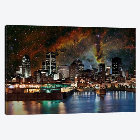 Montreal, Canada Elephant's Trunk Nebula Skyline Canvas Print #SKY48} by 5by5collective Canvas Print