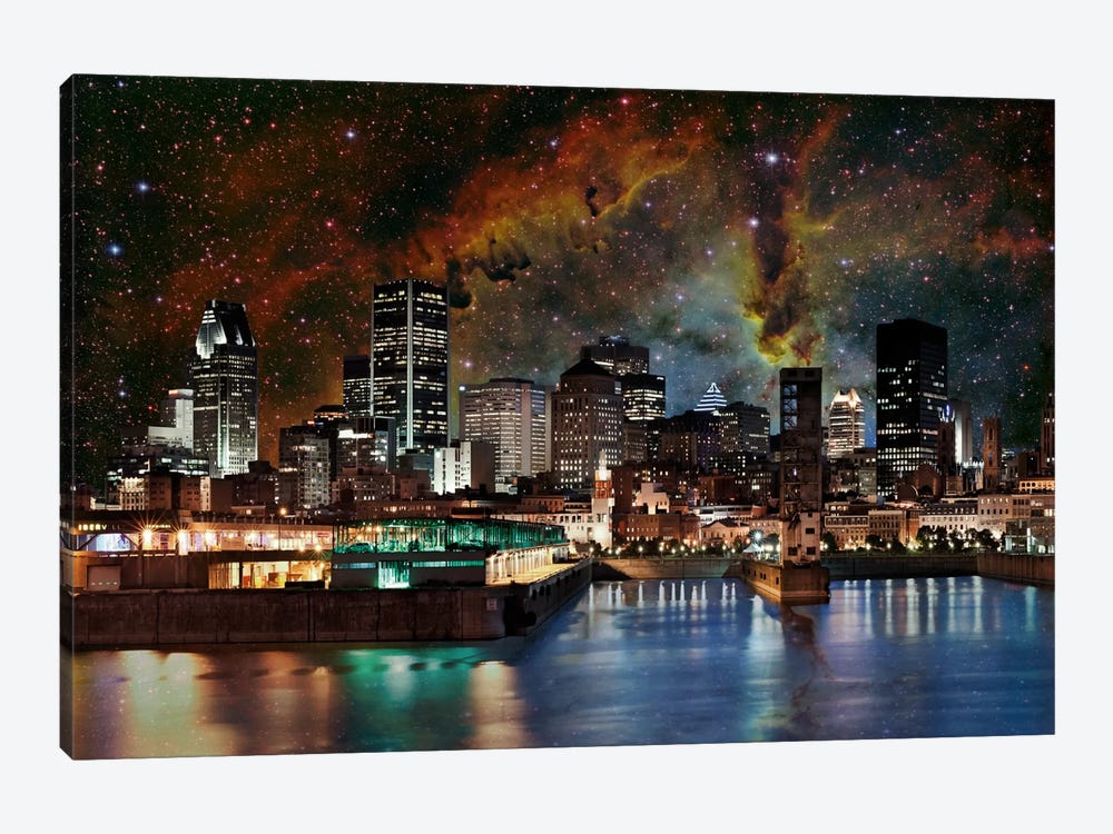 Montreal, Canada Elephant's Trunk Nebula Skyline by 5by5collective 1-piece Canvas Artwork