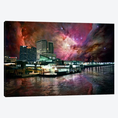 New Orleans, Louisiana Orion Nebula Skyline Canvas Print #SKY50} by 5by5collective Canvas Artwork