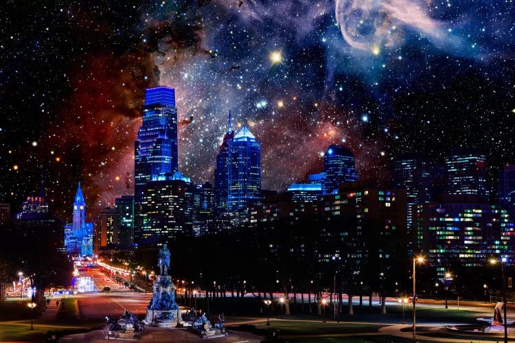 Philadelphia, Pennsylvania Carina Nebula Skyline