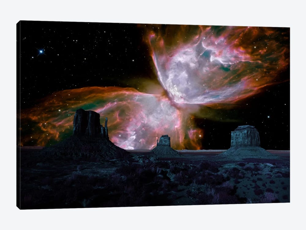 Phoenix, Arizona Butterfly Nebula Skyline by 5by5collective 1-piece Canvas Art Print