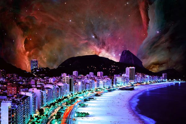 South America: Rio de Janeiro, Brazil Orion Nebula Skyline by 5by5collective
